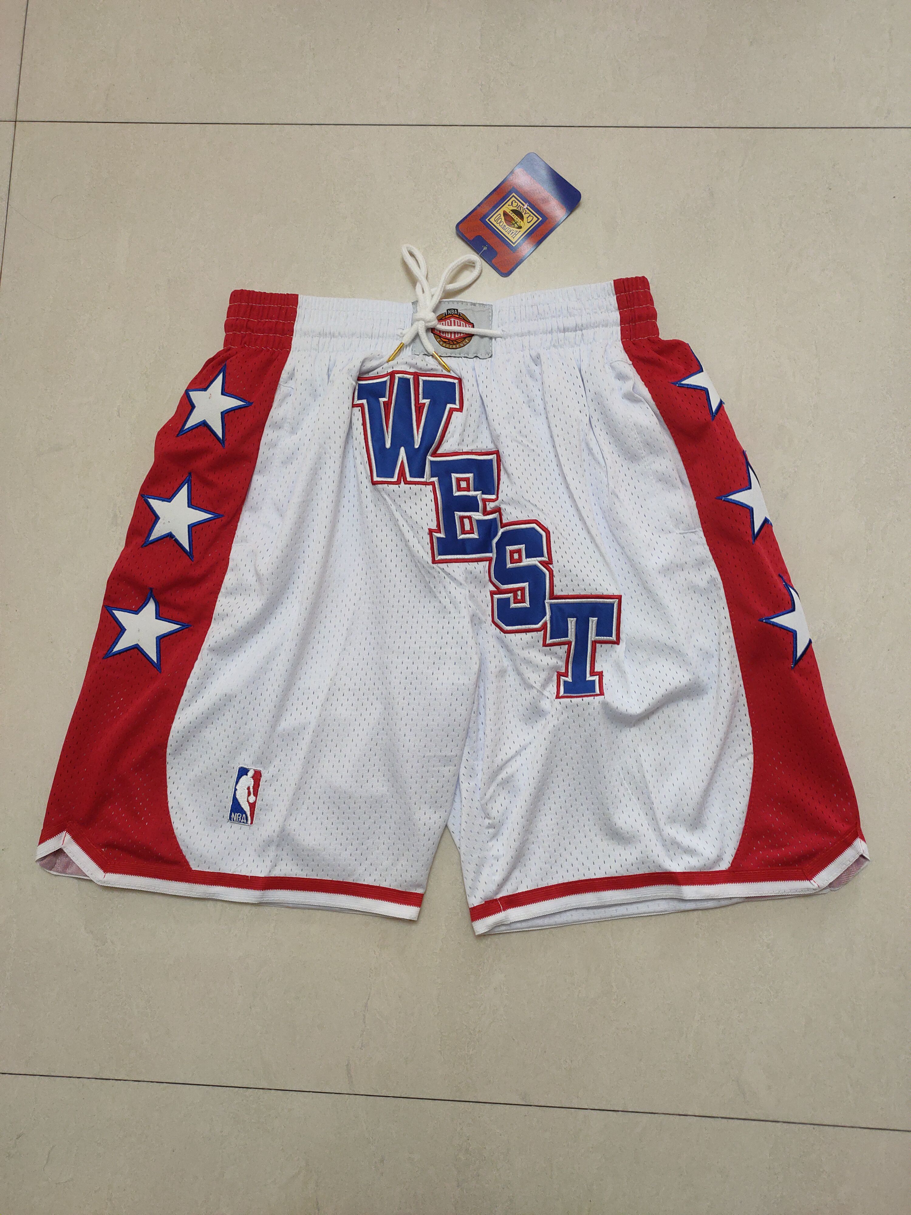 Men NBA All Stars White Shorts 202302184